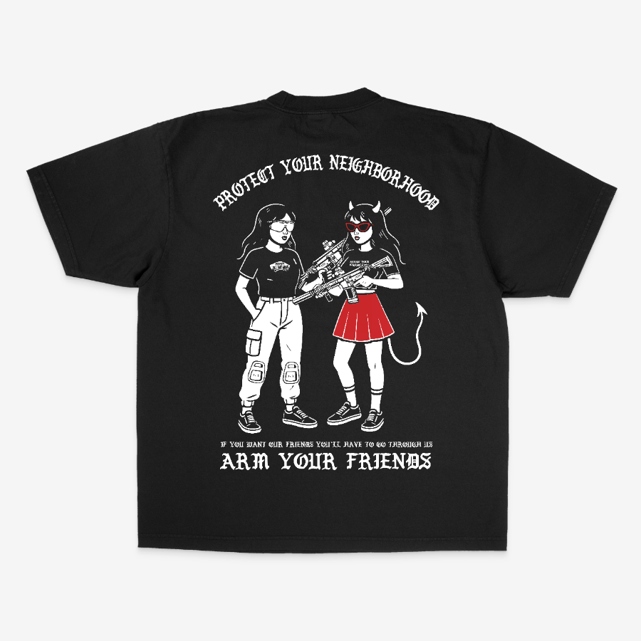 PROTECTOR OVERSIZE TEE (DOUBLE SIDED) – RED