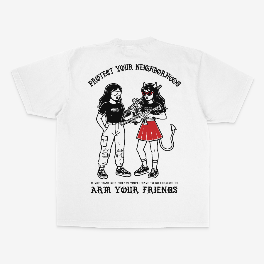 PROTECTOR OVERSIZE TEE (DOUBLE SIDED) – RED