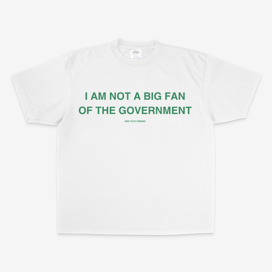 I AM NOT A BIG FAN OVERSIZE TEE (GREEN FONT)