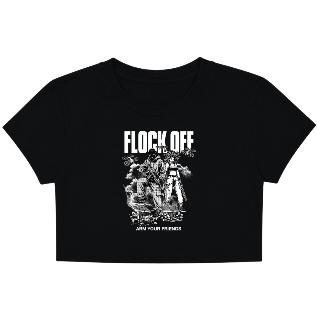 FLOCK OFF BABY TEE (FRONT ONLY)