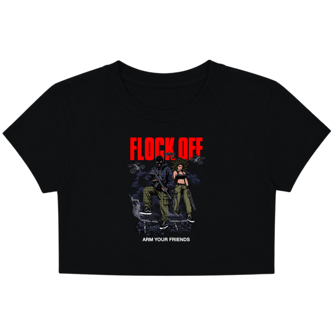 FLOCK OFF BABY TEE (FRONT ONLY) - COLORED
