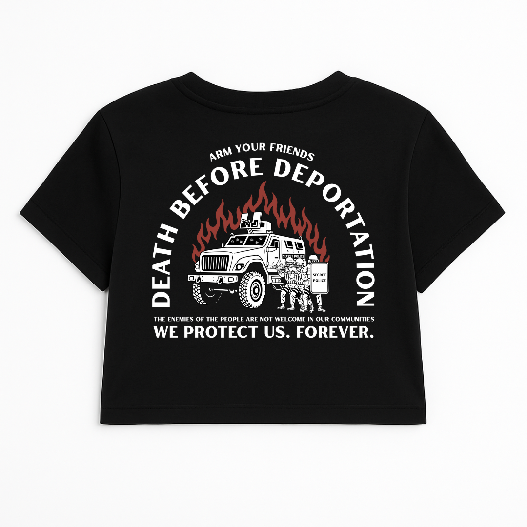 ENEMIES OF THE PEOPLE CROP TEE