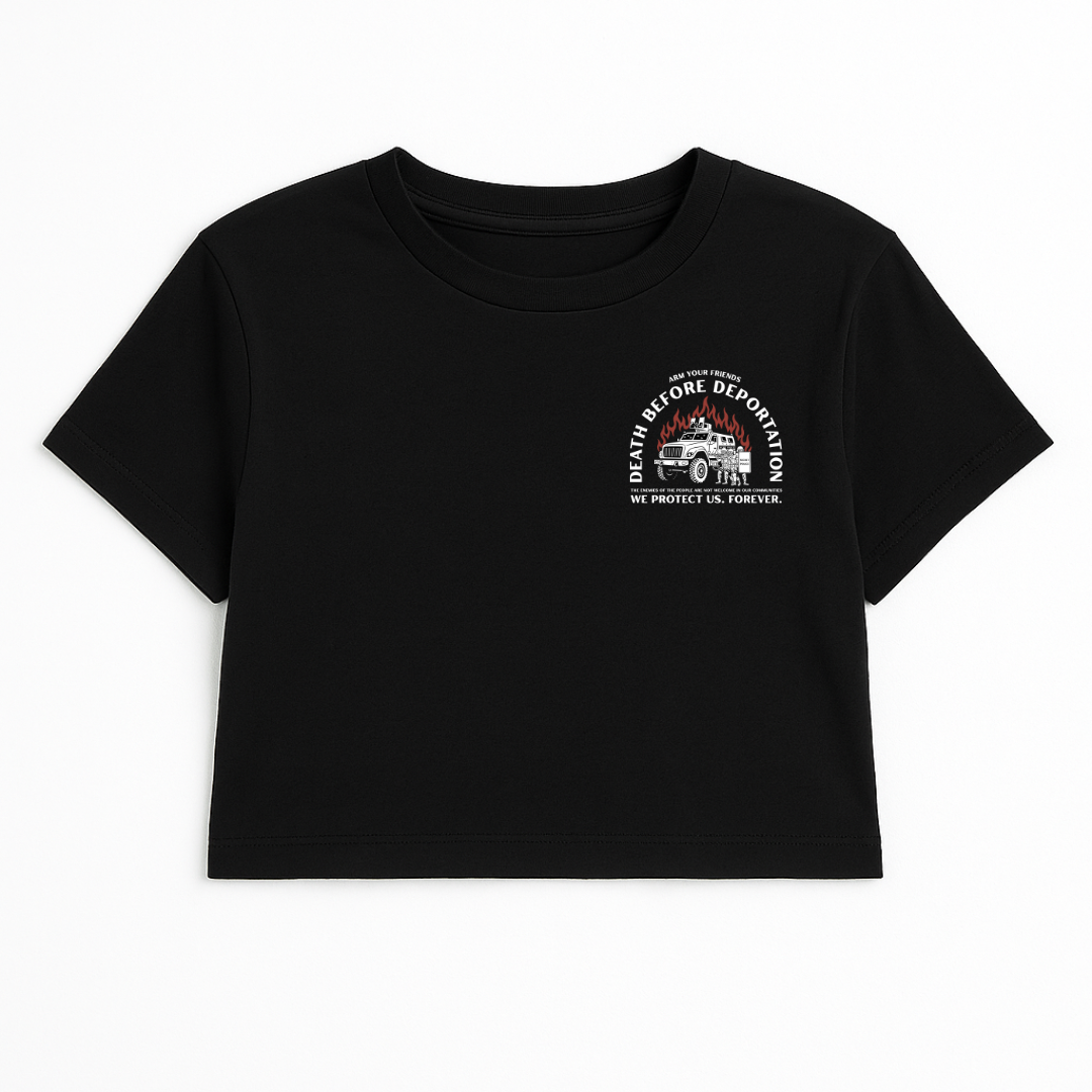 ENEMIES OF THE PEOPLE CROP TEE