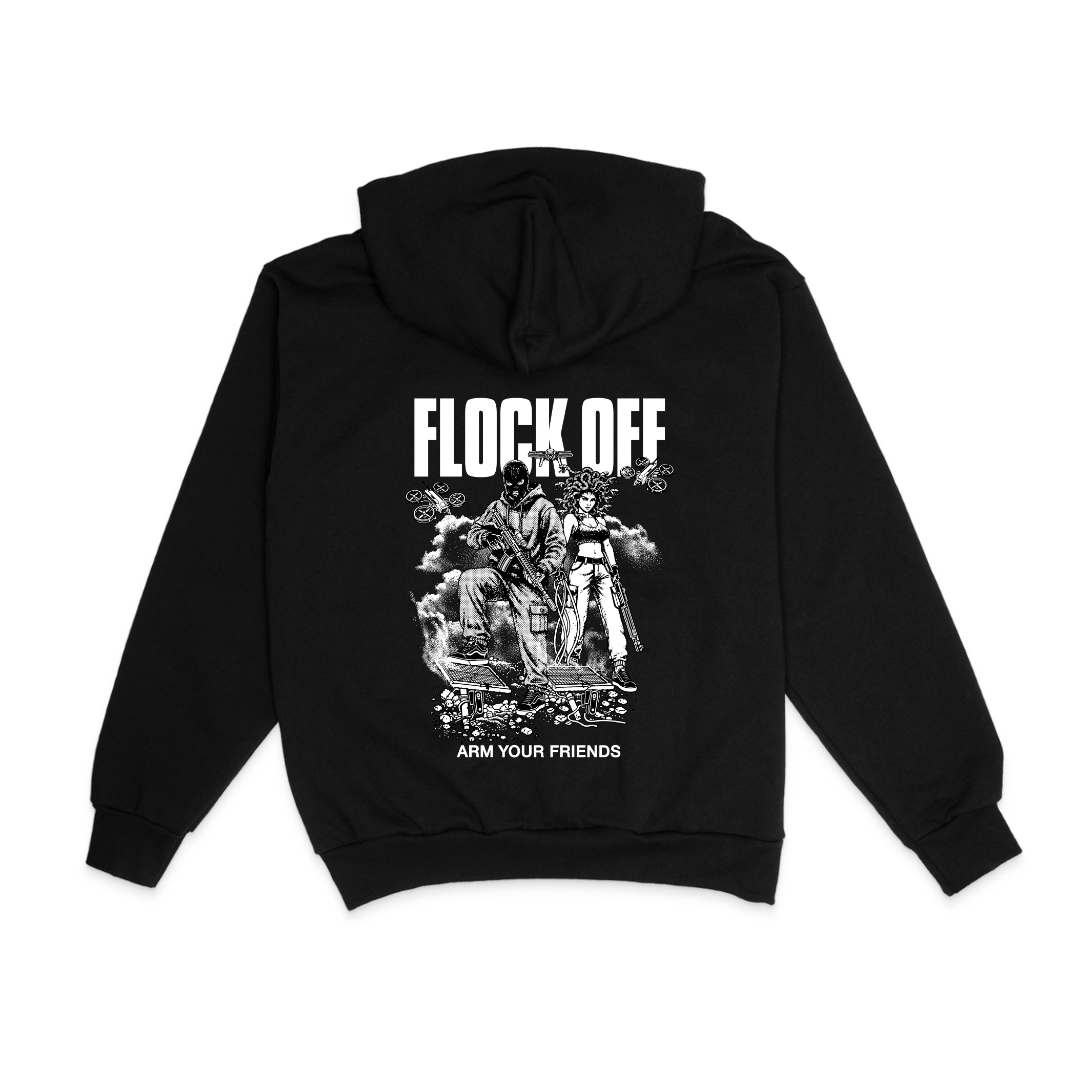 FLOCK OFF HOODIE (DOUBLE SIDED)