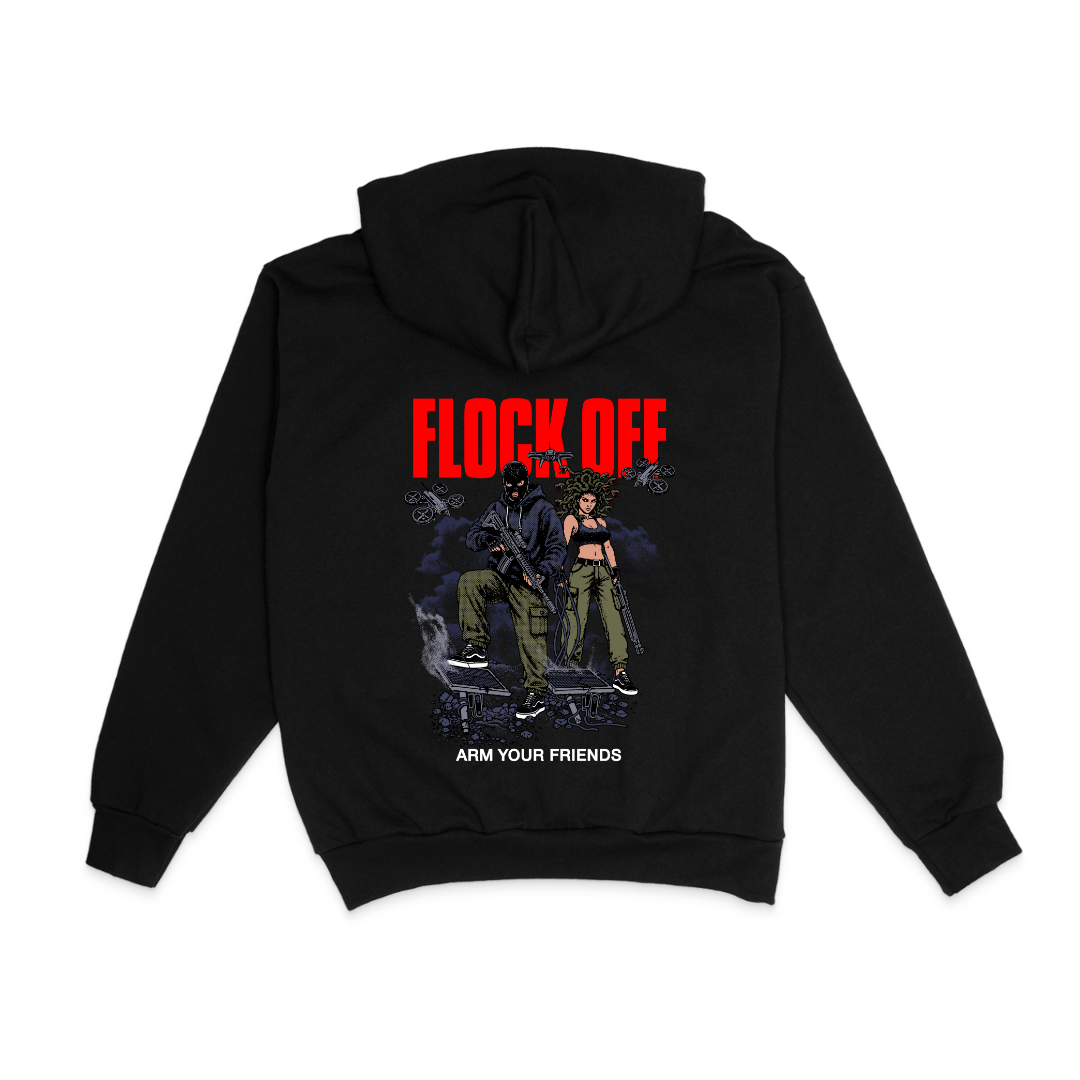 FLOCK OFF HOODIE (DOUBLE SIDED) - COLORED