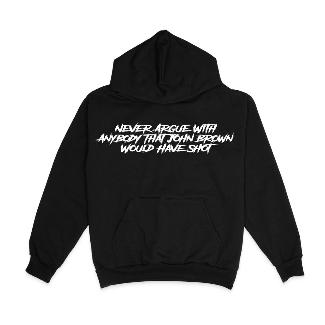 THE RAIDER HOODIE - TEXT (FRONT ONLY)