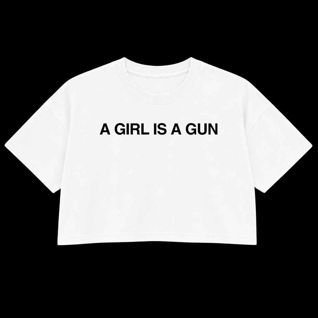 BE PEACEFUL NOT HARMLESS TEXT PREMIUM CROP TEE (FRONT ONLY)