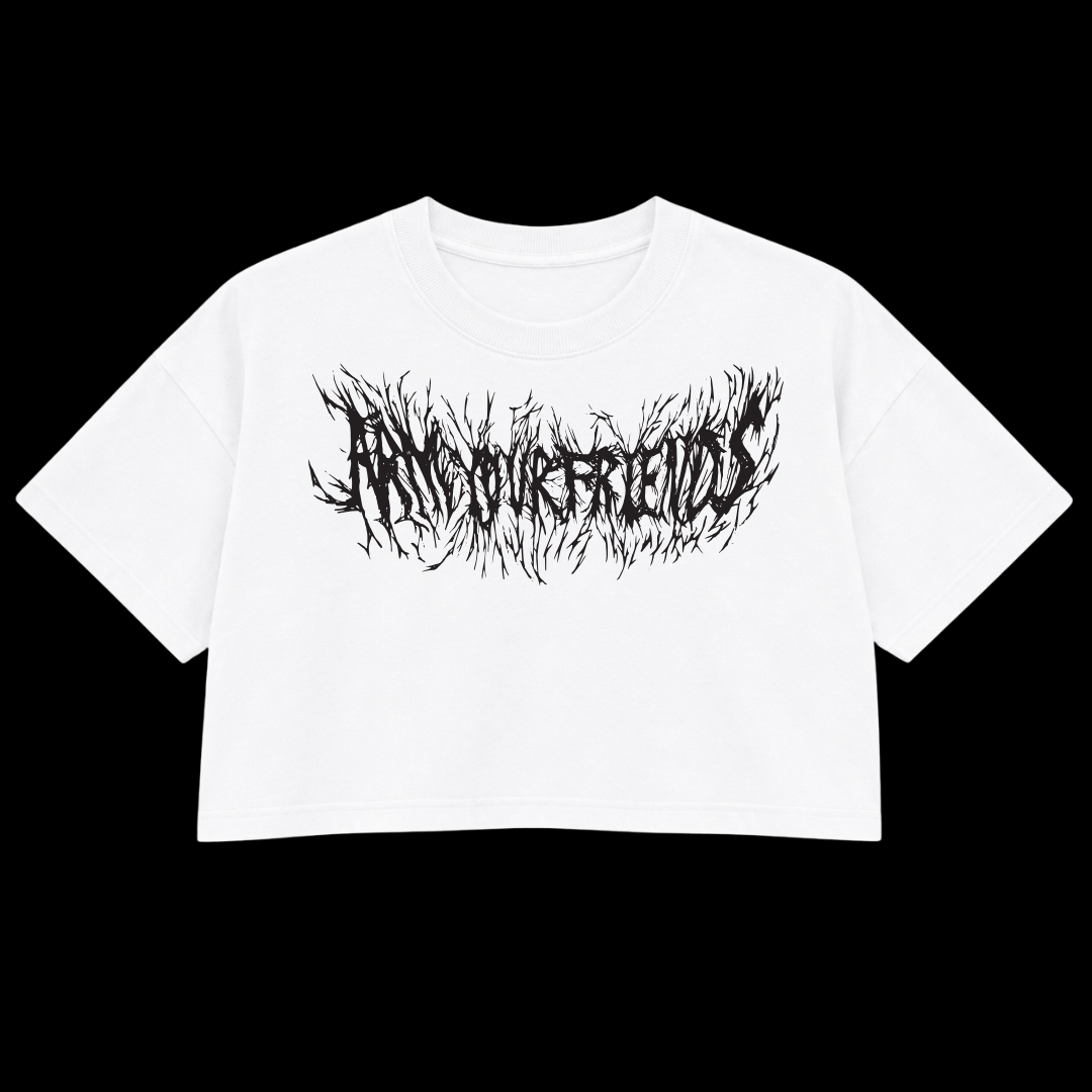 HEAVY METAL PREMIUM CROP TEE (FRONT ONLY)