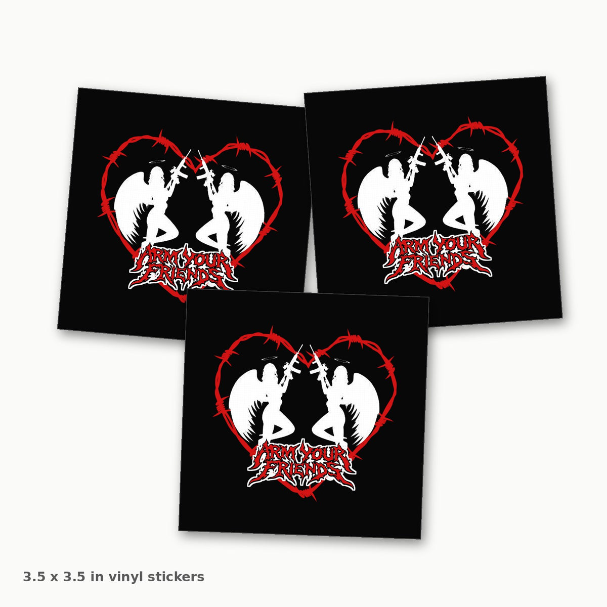 WWSB Angel 3.5 inch square vinyl sticker