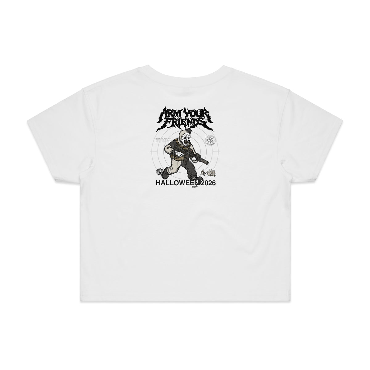 THE CLOWN PREMIUM CROP TEE (DOUBLE SIDED)