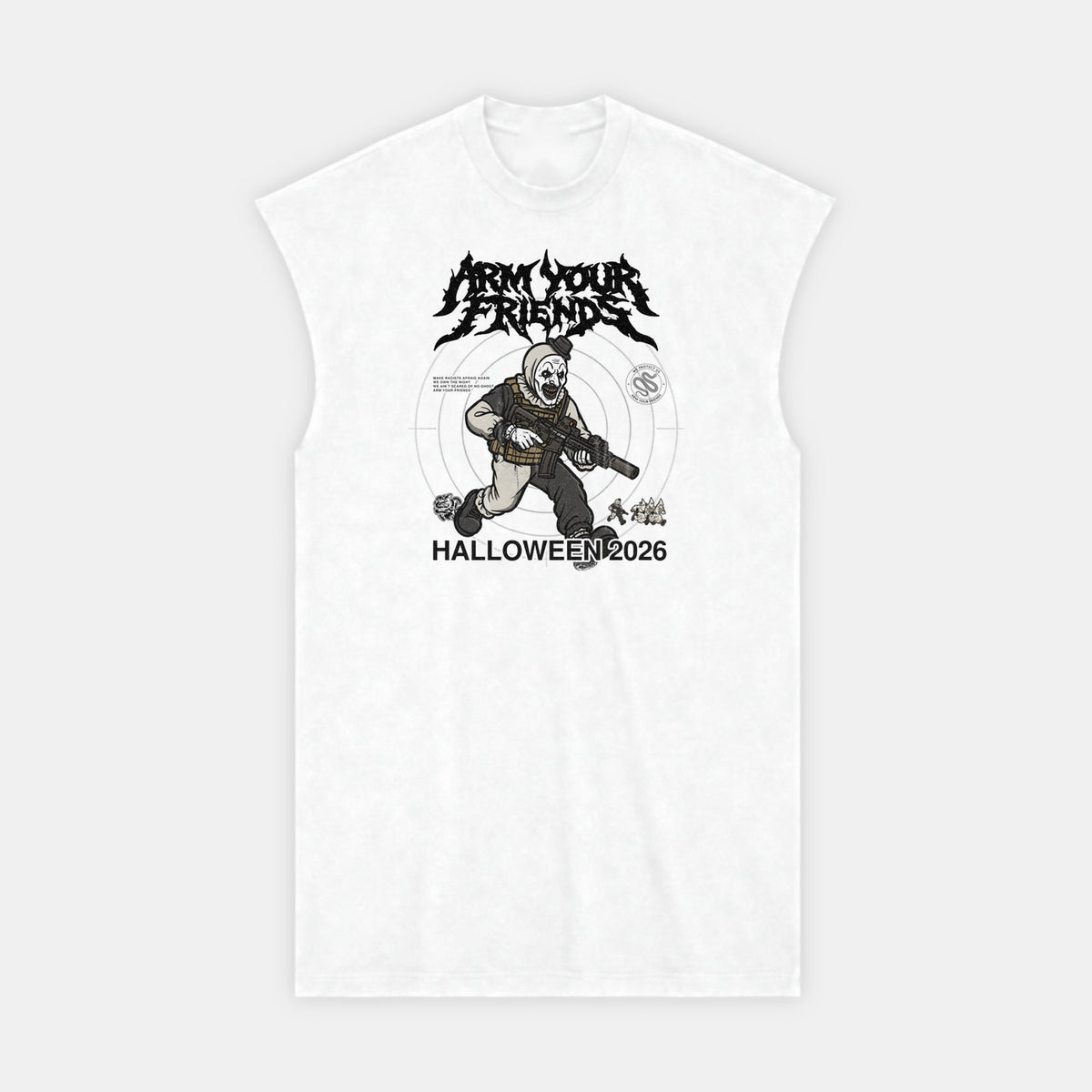 THE CLOWN PREMIUM MUSCLE TEE (FRONT ONLY)