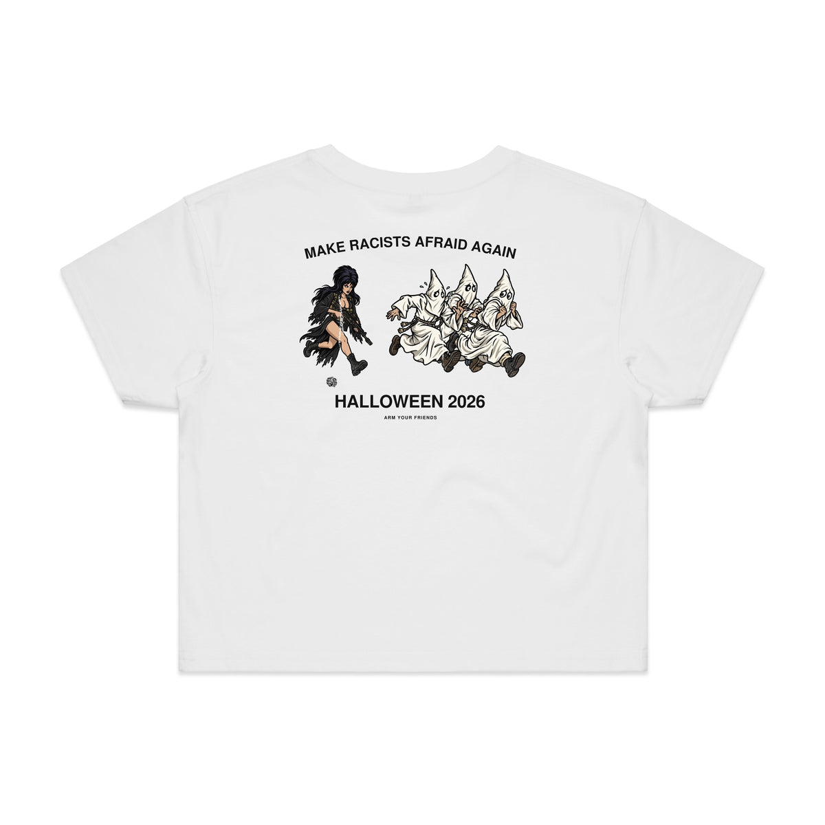 THE QUEEN CLASSIC CROP TEE (DOUBLE SIDED)