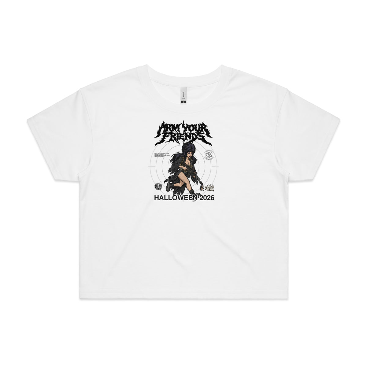 THE QUEEN PREMIUM CROP TEE (FRONT ONLY)