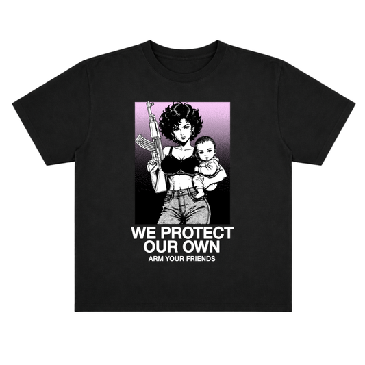 WE PROTECT OUR OWN OVERSIZE TEE (FRONT ONLY)