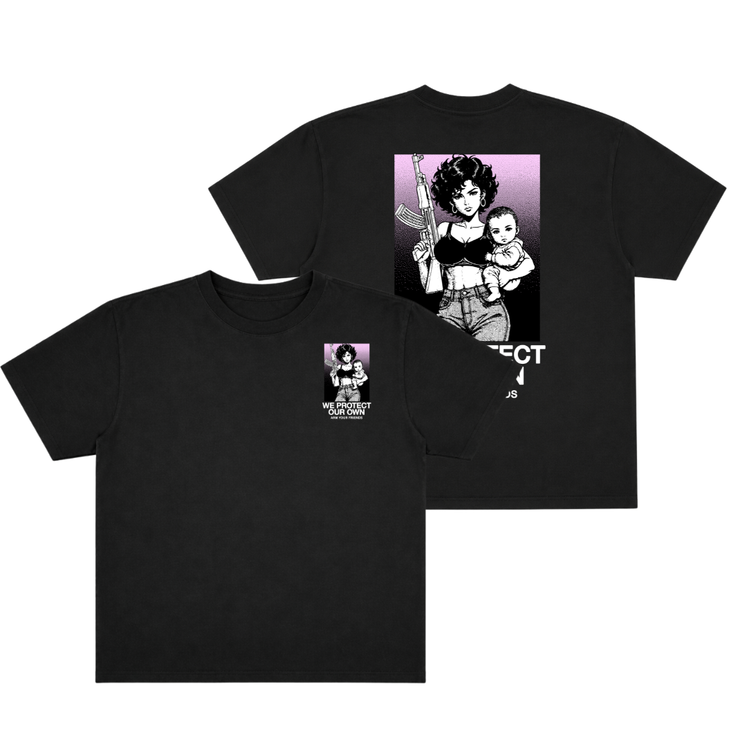 WE PROTECT OUR OWN OVERSIZE TEE (DOUBLE SIDED)