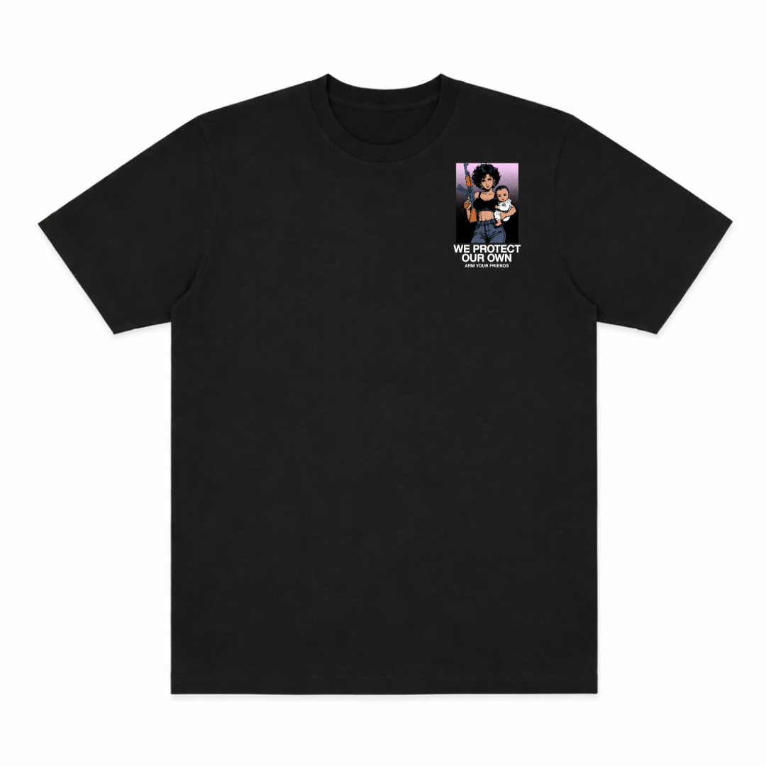 WE PROTECT OUR OWN CLASSIC TEE COLORED (DOUBLE SIDED)