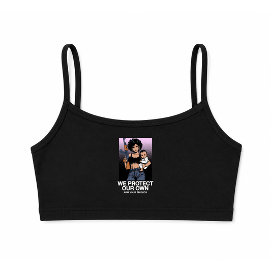 WE PROTECT OUR OWN BRALETTE COLORED (FRONT ONLY)