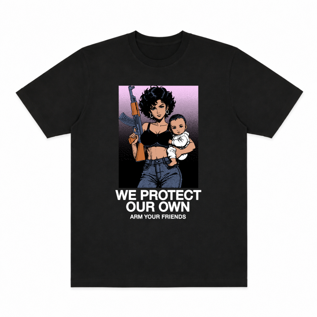 WE PROTECT OUR OWN CLASSIC TEE COLORED (FRONT ONLY)