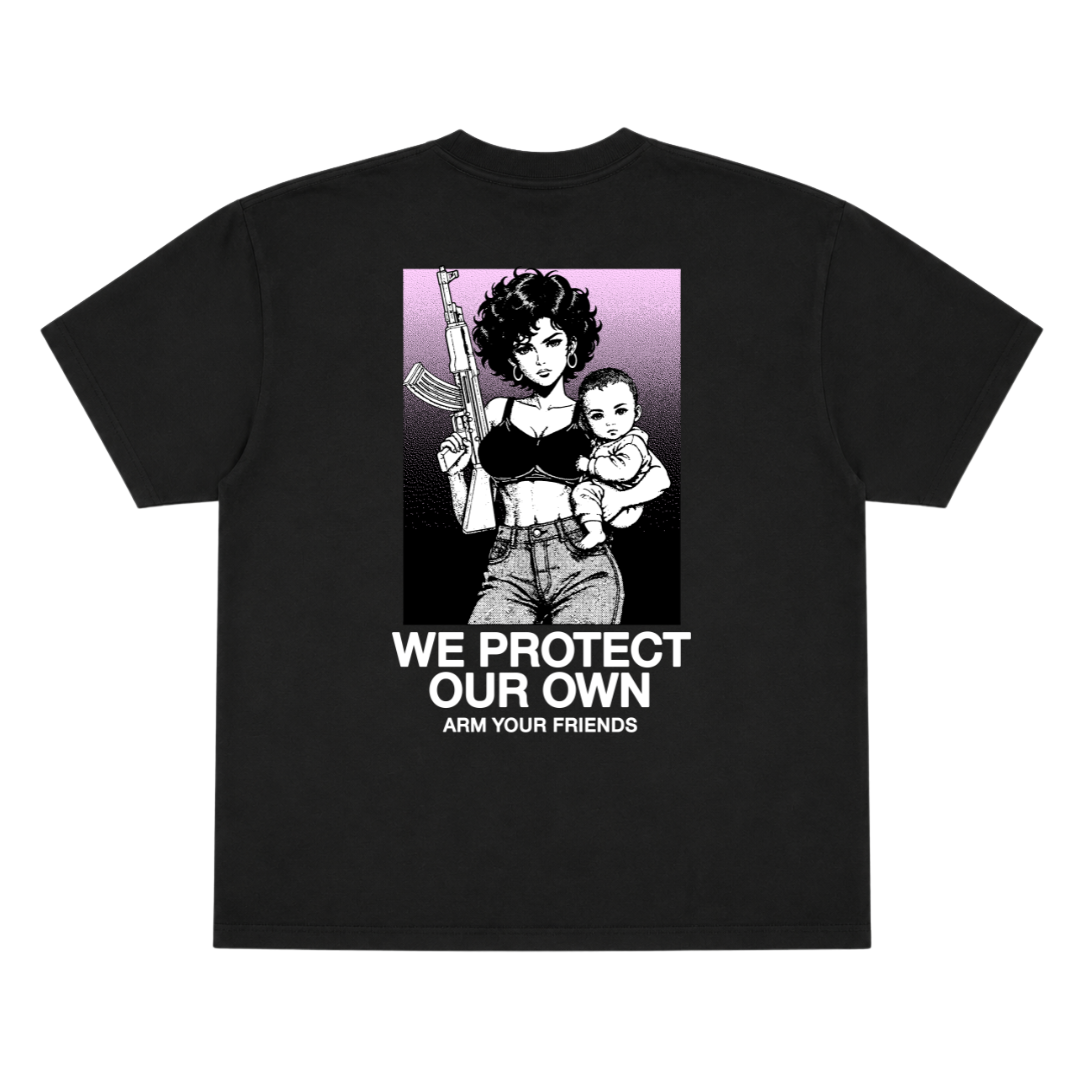 WE PROTECT OUR OWN OVERSIZE TEE (DOUBLE SIDED)