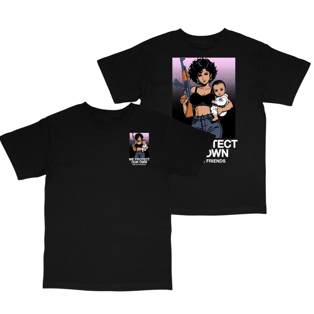 WE PROTECT OUR OWN CLASSIC TEE COLORED (DOUBLE SIDED)