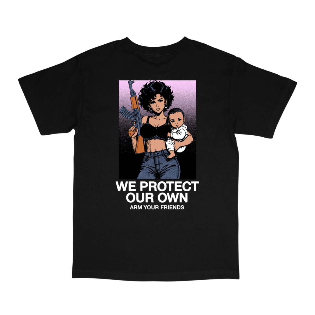 WE PROTECT OUR OWN CLASSIC TEE COLORED (DOUBLE SIDED)