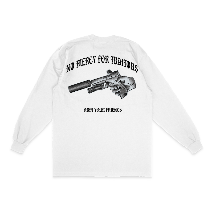 NO MERCY "PREMIUM" LONGSLEEVE TEE (MONOCHROME)