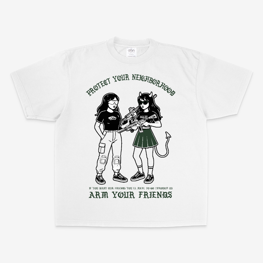 PROTECTOR OVERSIZE TEE (FRONT ONLY) – GREEN
