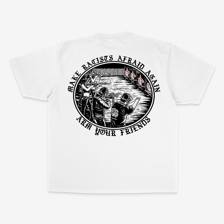 MAKE RACISTS AFRAID AGAIN OVERSIZE TEE