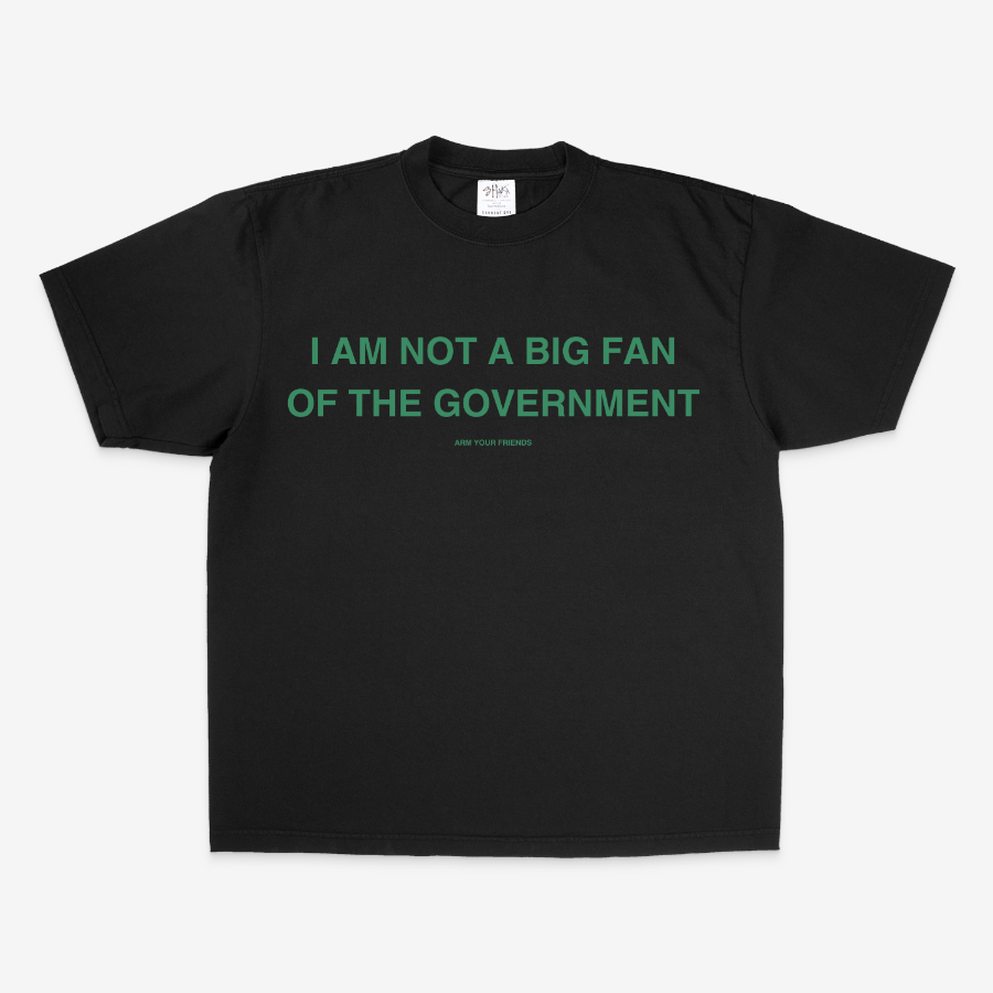 I AM NOT A BIG FAN OVERSIZE TEE (GREEN FONT)