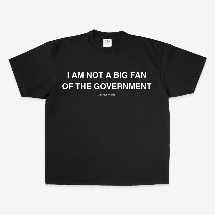 I AM NOT A BIG FAN OVERSIZE TEE (MONOCHROME)