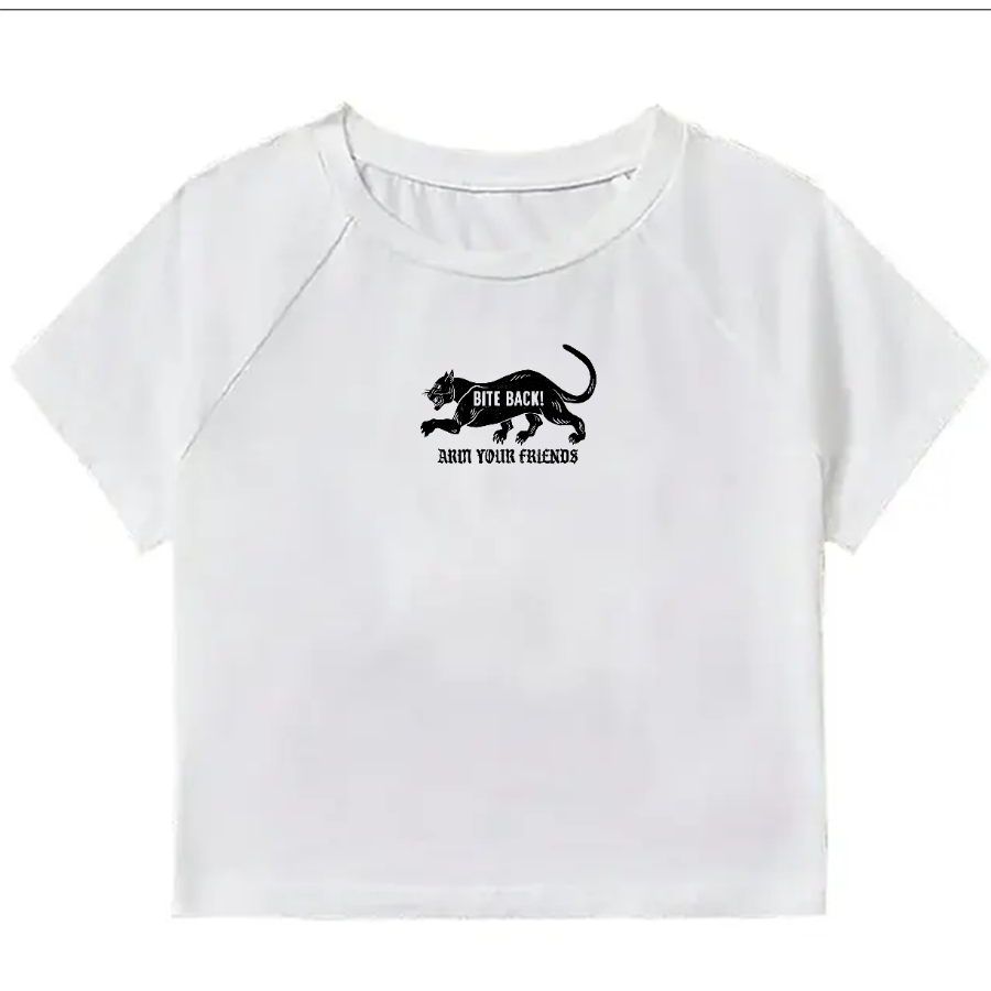 BITE BACK BABY TEE (WHITE)