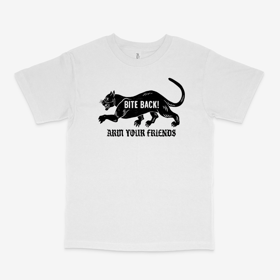 BITE BACK CLASSIC TEE (MONOCHROME) - FRONT ONLY
