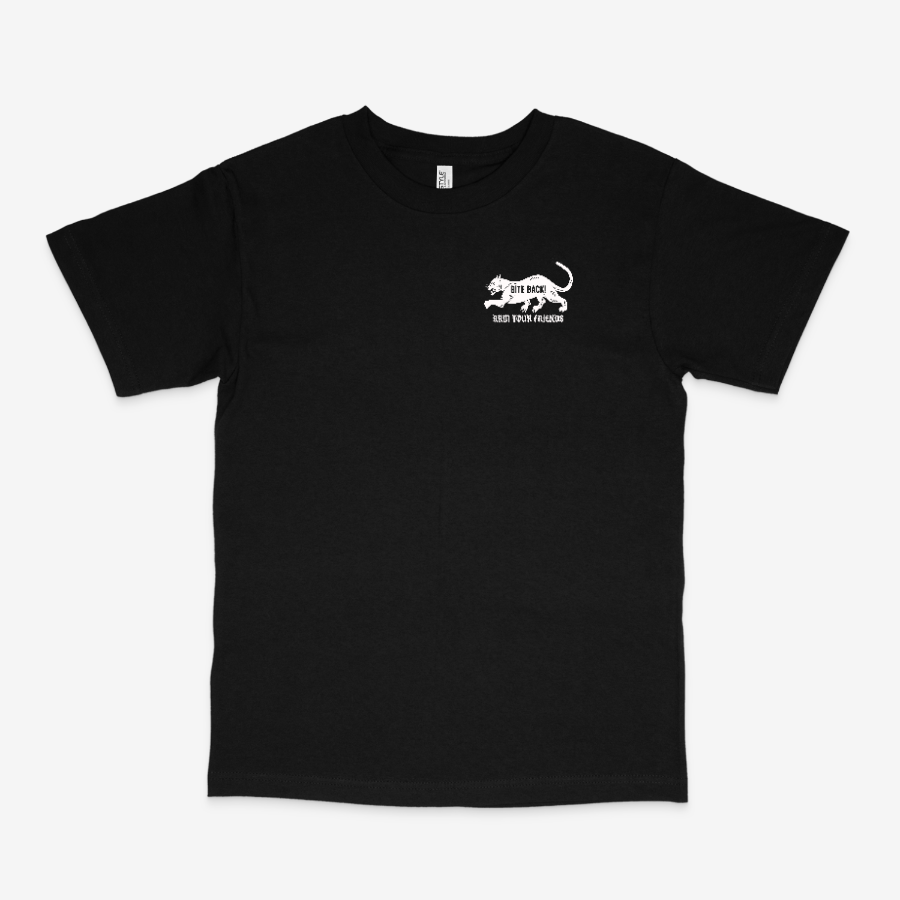 BITE BACK CLASSIC TEE (MONOCHROME) - DOUBLE SIDED