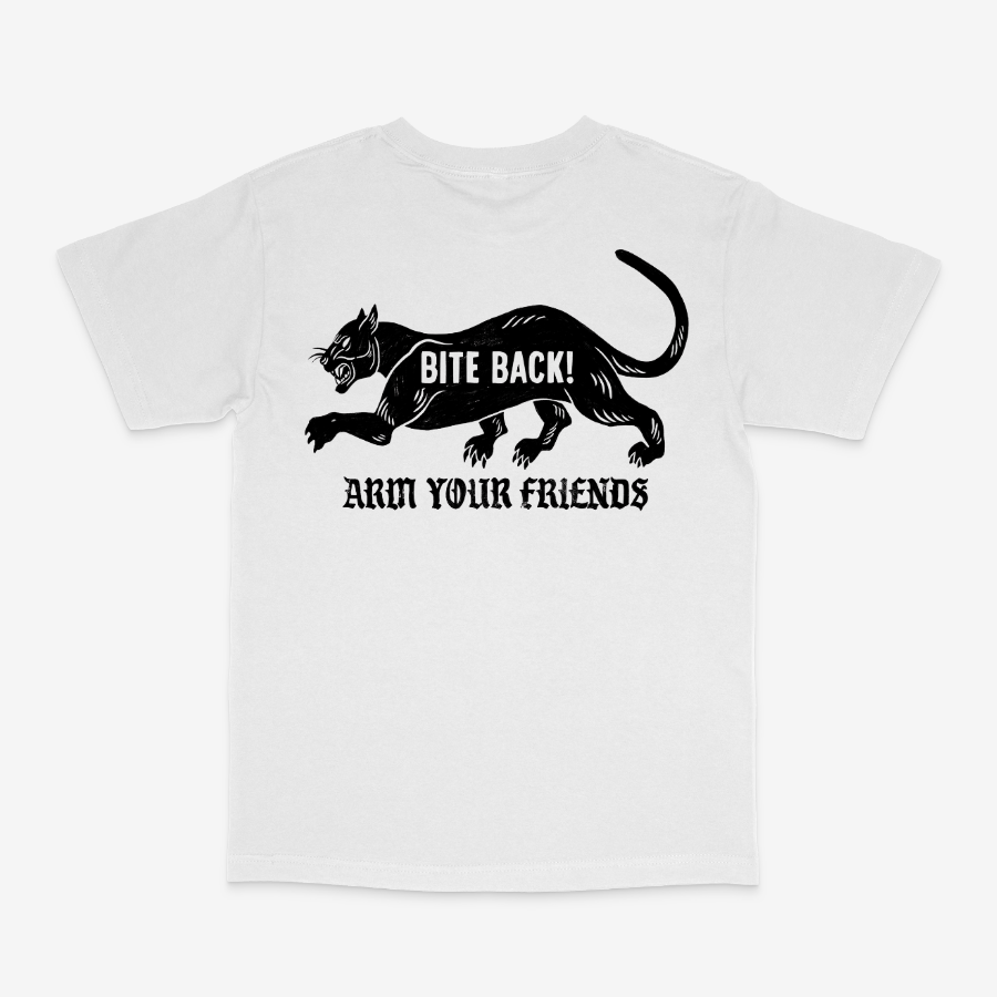 BITE BACK CLASSIC TEE (MONOCHROME) - DOUBLE SIDED