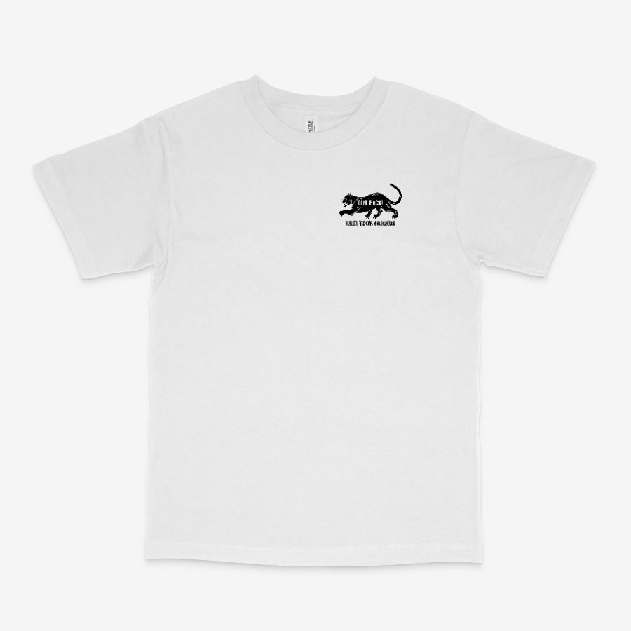 BITE BACK CLASSIC TEE (MONOCHROME) - DOUBLE SIDED