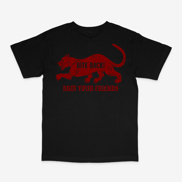 BITE BACK CLASSIC TEE (RED) - DOUBLE SIDED