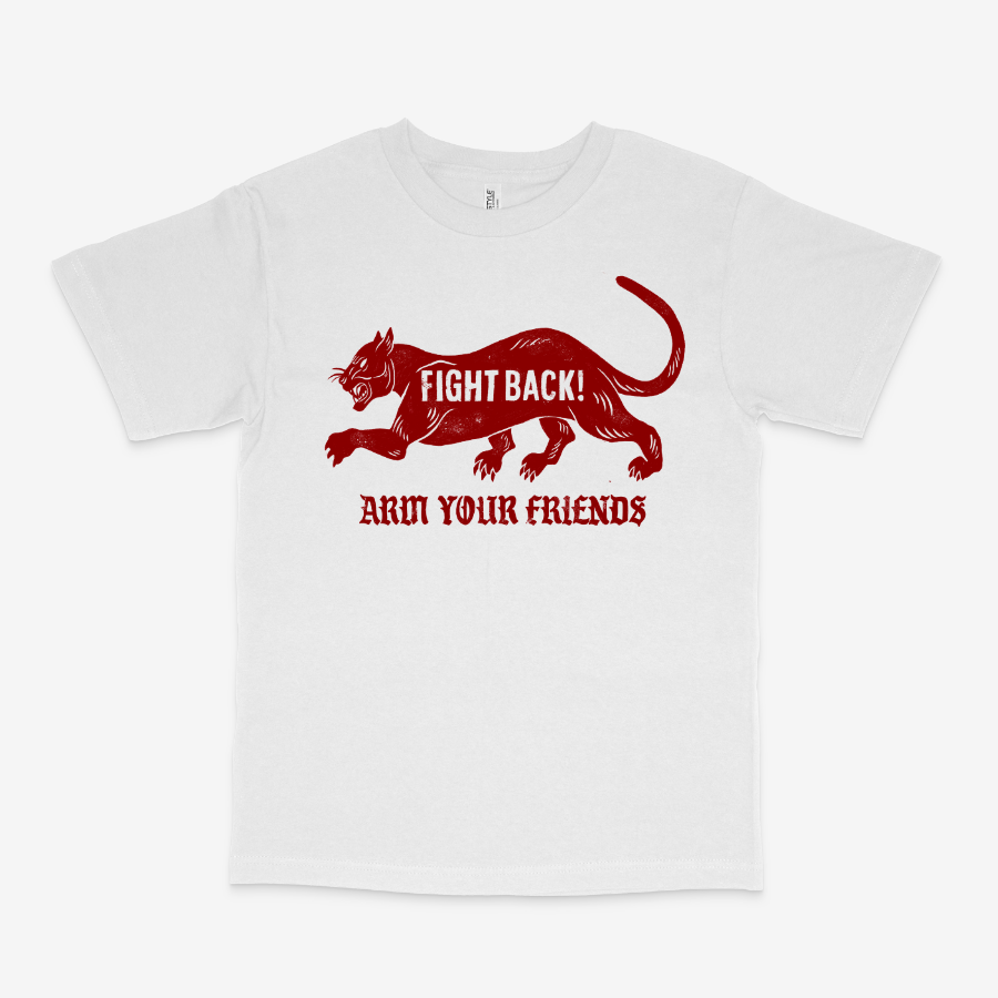 FIGHT BACK CLASSIC TEE (RED) - FRONT ONLY