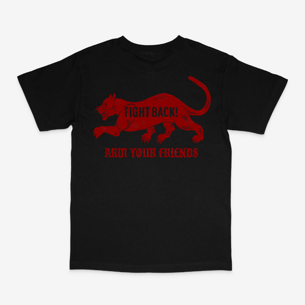 FIGHT BACK CLASSIC TEE (RED) - DOUBLE SIDED