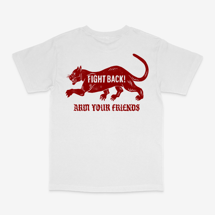 FIGHT BACK CLASSIC TEE (RED) - DOUBLE SIDED