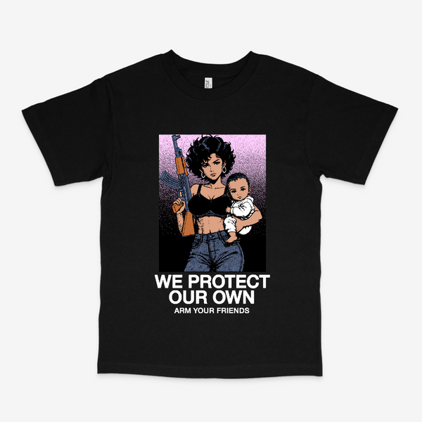 WE PROTECT OUR OWN CLASSIC TEE- COLORED (FRONT ONLY)