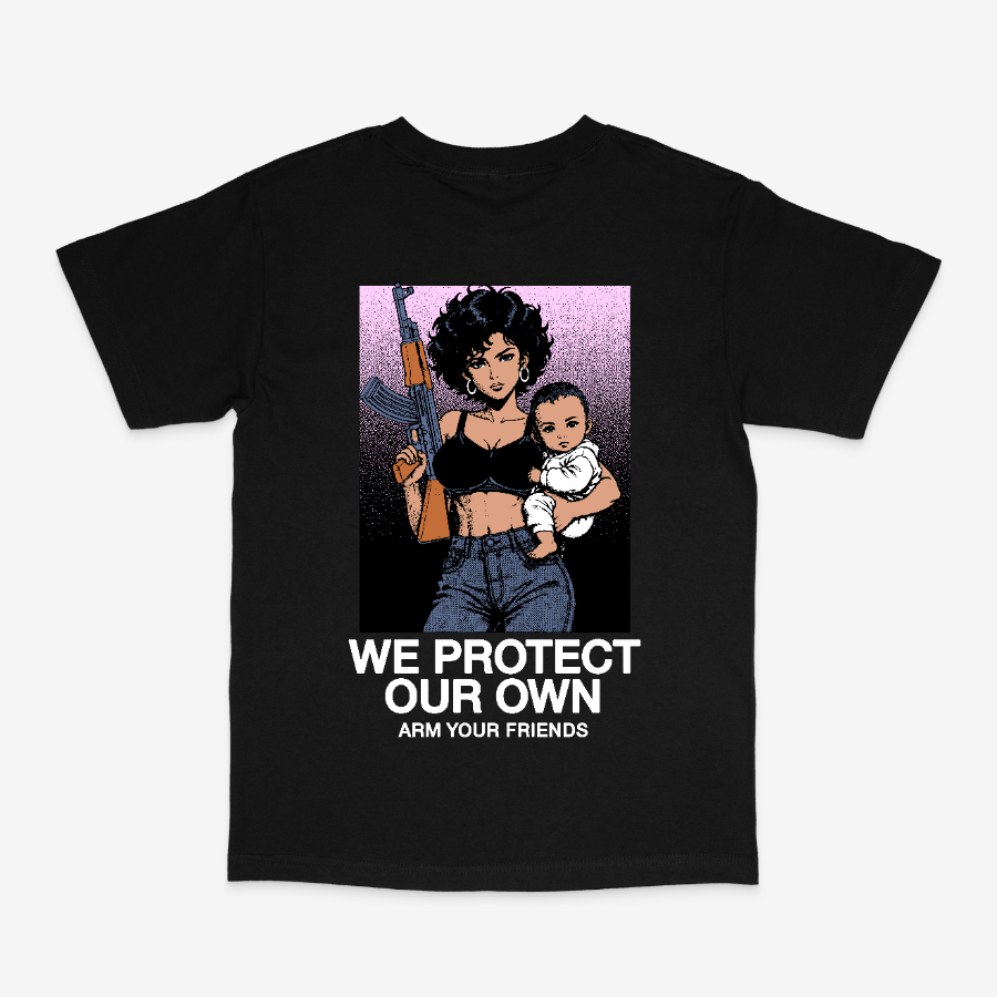 WE PROTECT OUR OWN CLASSIC TEE - COLORED (DOUBLE SIDED)