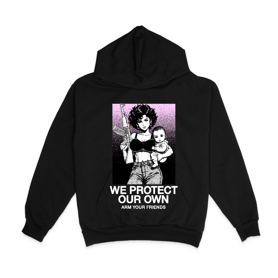 WE PROTECT OUR OWN NC HOODIE (FRONT ONLY)