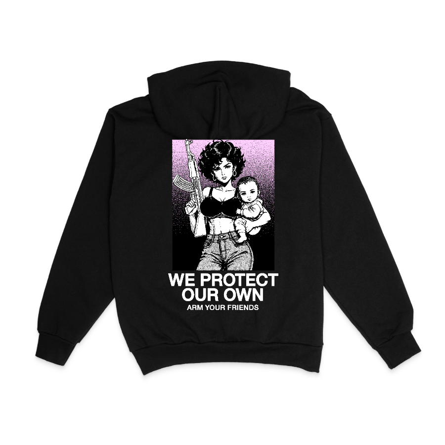 WE PROTECT OUR OWN NC HOODIE (DOUBLE SIDED)
