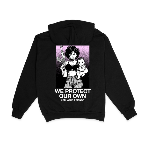 WE PROTECT OUR OWN NC HOODIE (DOUBLE SIDED)