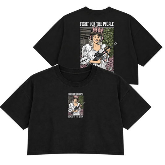 LONG LIVE DOLLY PREMIUM CROP TEE (DOUBLE SIDED)