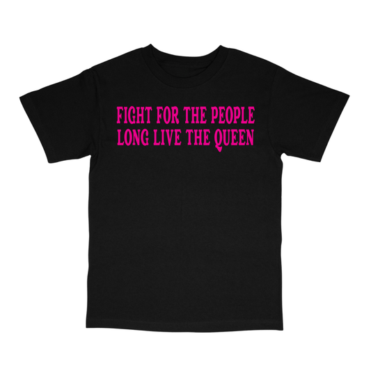 LONG LIVE DOLLY CLASSIC TEE (FRONT ONLY) - PINK TEXT