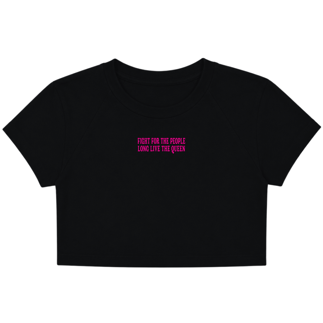 LONG LIVE DOLLY BABY TEE (FRONT ONLY) - PINK TEXT