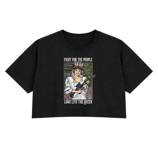 LONG LIVE DOLLY PREMIUM CROP TEE (FRONT ONLY)