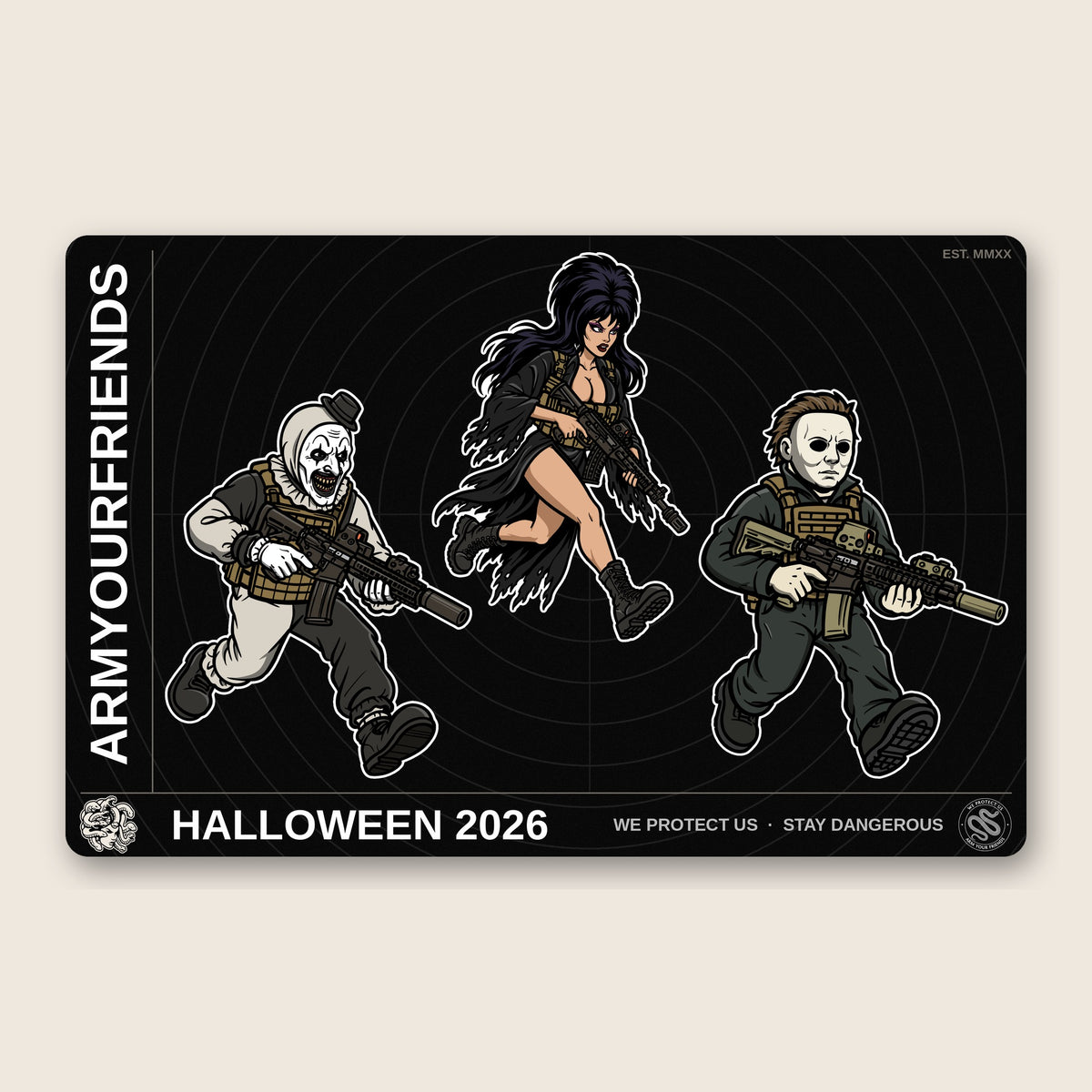 THE QUEEN, THE CLOWN & THE TEXAN STICKER SHEET