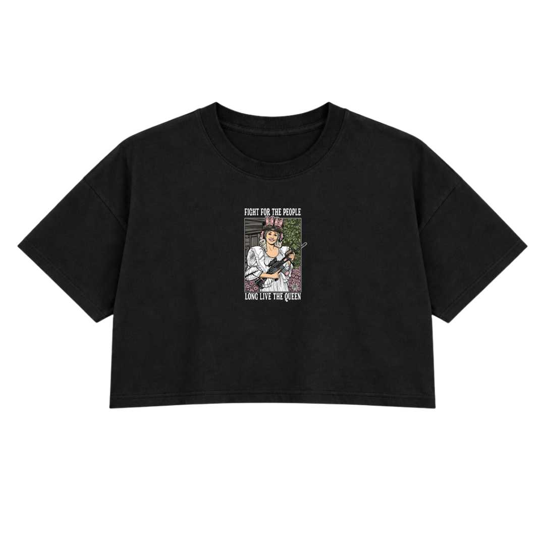 LONG LIVE DOLLY PREMIUM CROP TEE (DOUBLE SIDED)